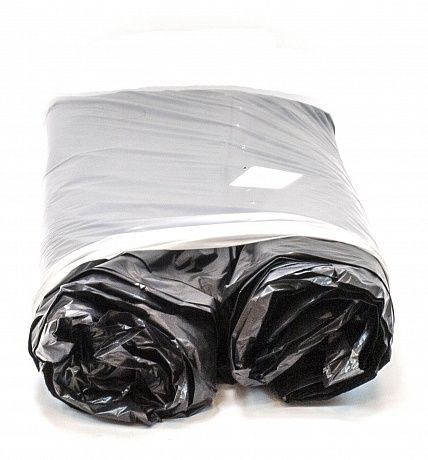 Мешки для мусора 240 литров, 80 мкм, 50 шт, ПВД, черные, в пачках - Вид 4